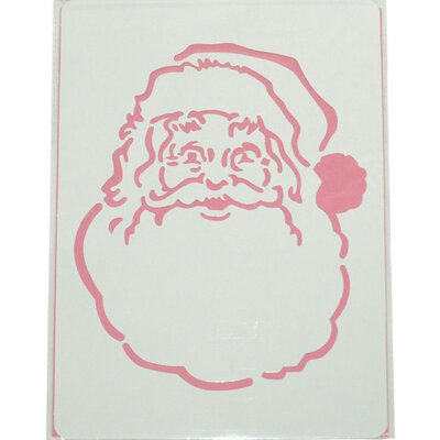 Novogodišnji šablon za oslikavanje - Deda Mraz