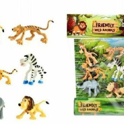 Figurice veselih divljih životinja 6 komada 34907A