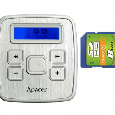 Apacer AU-232 - MP3 player 4 GB + slot za SD karticu