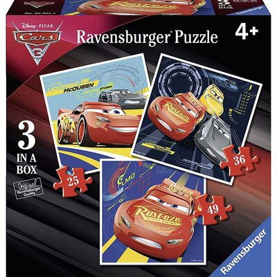 Puzle 3u1 - Dizni Automobili - Ravensburger 06925