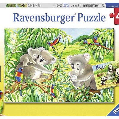 Ravensburger Puzzle 2x24 Koale i pande 07820