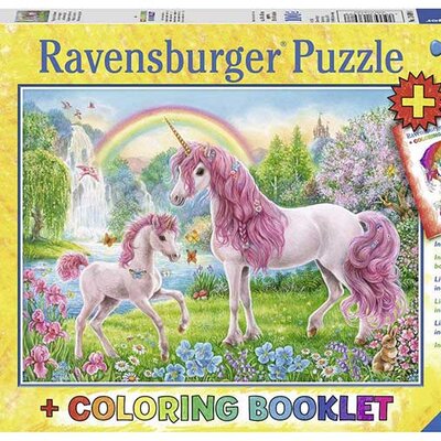 Slagalica Ravensburger + bojanka - Čudesni jednorozi 13698