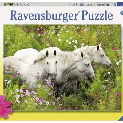 Slagalica Ravensburger 300 delova -  Konji u cvetnom polju 13218