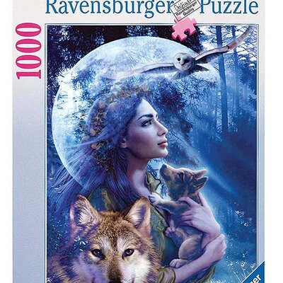 Puzzle Ravensburger 1000 delova -  Boginja vukova 15414