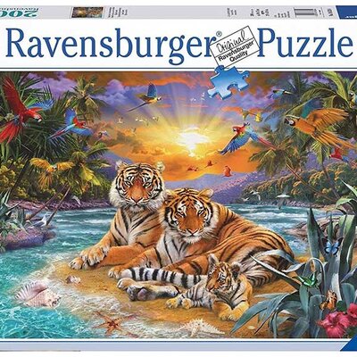 Ravensburger Puzle 2000 delova - Tigrovi u sutonu 16624