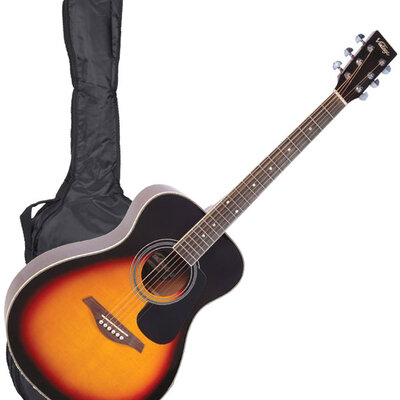 Akustična gitara sa torbom, stalkom i štimerom Vintage V300VSBOFT