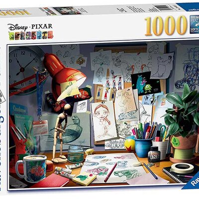 Puzzle 1000 delova - Radni sto jednog umetnika - Ravensburger
