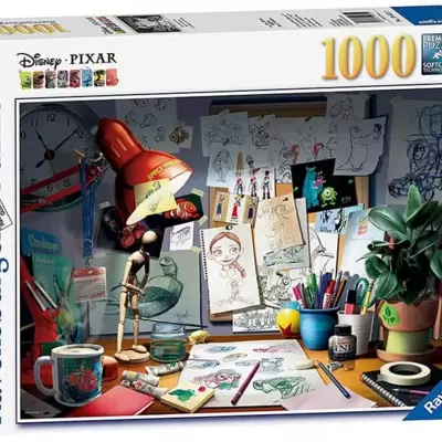 Puzzle 1000 delova - Radni sto jednog umetnika - Ravensburger