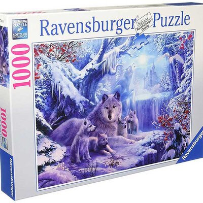 Puzzle 1000 delova - Vukovi u zimu - Ravensburger 19704
