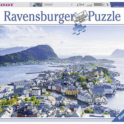 Puzzle 1000 delova - Alesund Norveška - Ravensburger 19844