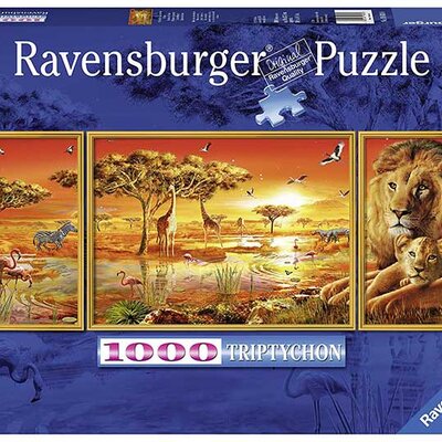 Puzzle 1000 delova - Afrika - Ravensburger Triptychon 19836
