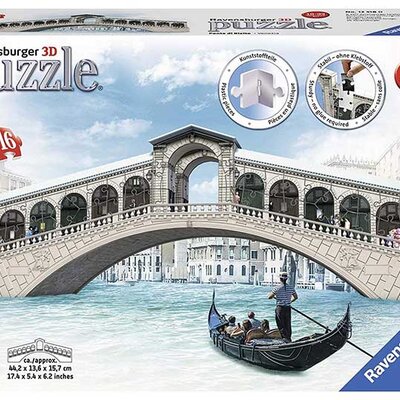 Ravensburger 3D Puzle Most Rialto u Veneciji 12518