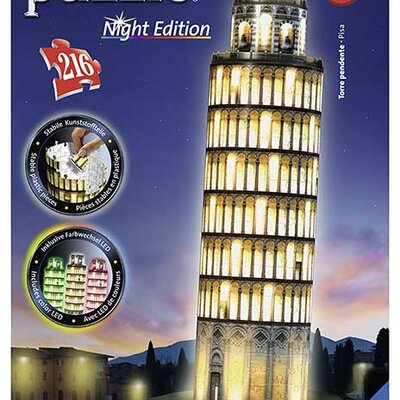 Ravensburger 3D Puzzle sa LED svetlom Krivi toranj u Pizi 12521