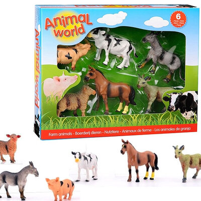 Domaće životinje Figurice 6kom. Animal World 26785