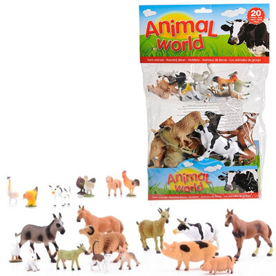 Domaće životinje Figurice 20kom. Animal World 26790