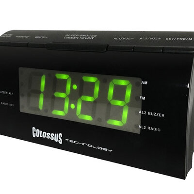 Colossus Radio budilnik sa dvojnim alarmom CSS-1850