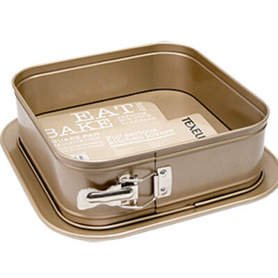 Kalup za tortu pravougaoni Texell gold line 24x24x7.9cm TPGL-T243