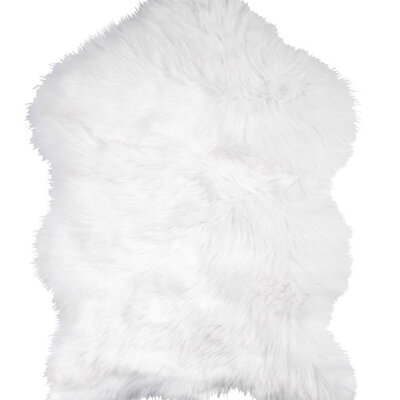 Podna prostirka Veštačka jagnjeća koža 60x90 Prljavo bela