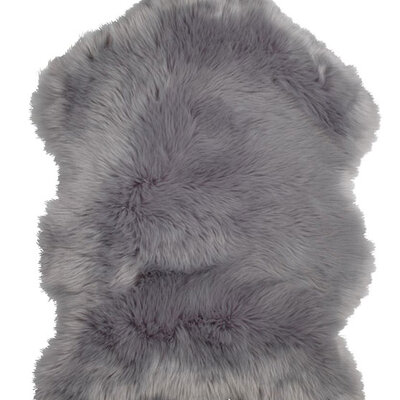 Podna prostirka Veštačka jagnjeća koža 60x90 Siva