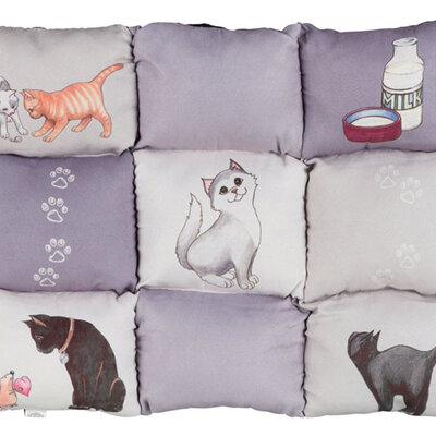 Jastuk za mačke Patchwork Grey Trixie 37074