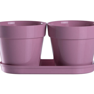Saksije za cveće sa tacnom Frajle Mix and Play Lila
