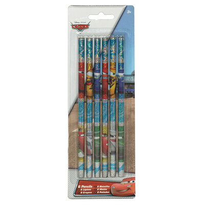 Grafitne olovke Cars - 6 komada