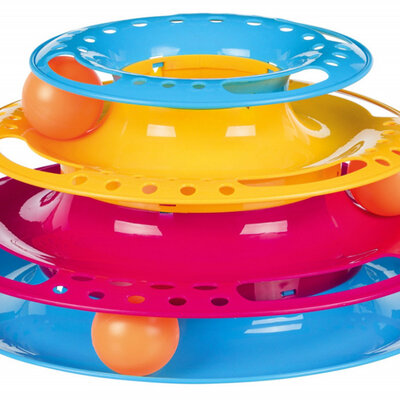 TRIXIE Igračka za mačku KRUŽNI TORANJ sa lopticama CATCH THE BALLS