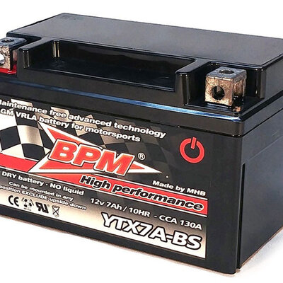 Akumulator za manje SUS motore BPM YTX7A-BS 12V 7Ah