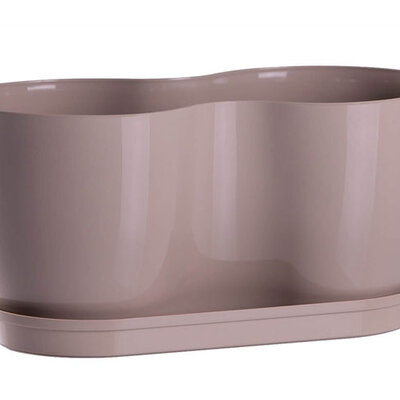 Dupla saksija za cveće Lady Bež 2x14cm