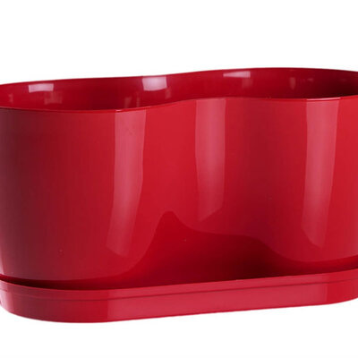 Dupla saksija za cveće Lady Crvena 2x14cm