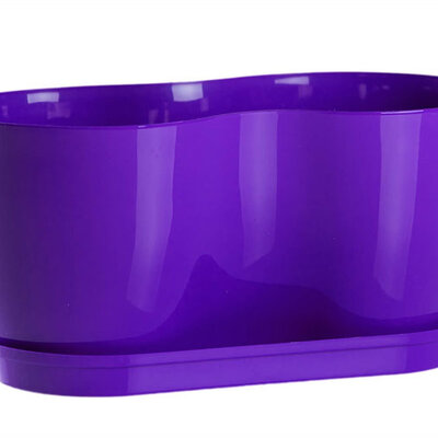 Dupla saksija za cveće Lady Ljubičasta 2x14cm