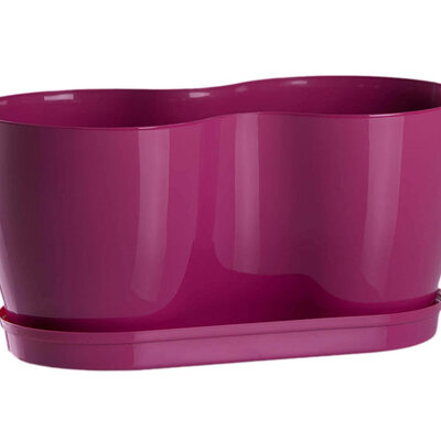 Dupla saksija za cveće Lady Roze 2x14cm
