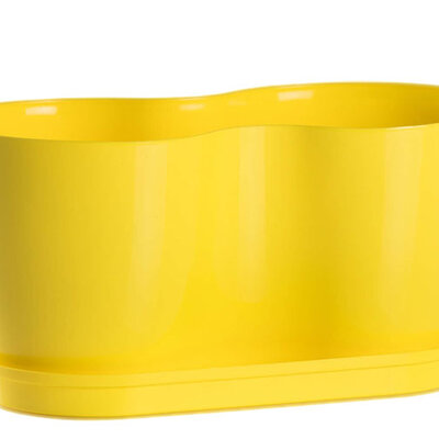 Dupla saksija za cveće Lady Žuta 2x14cm