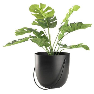 Metalna saksija sa ručkom 14x14