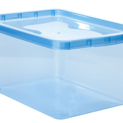 Kutija za odlaganje Sa poklopcem Plava 18 litara