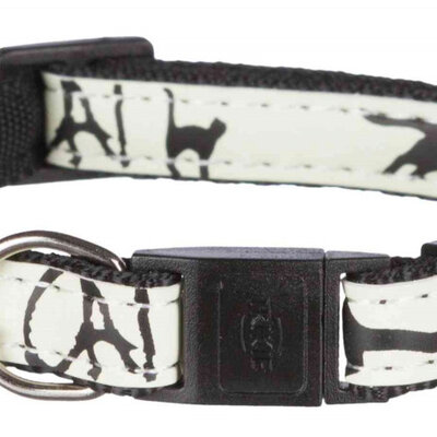 TRIXIE Ogrlica za mačke - fosforescentna - CRNO-BELA