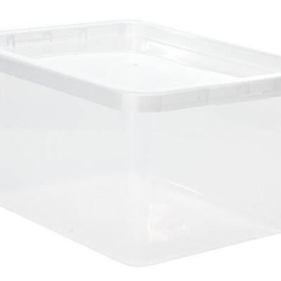 Kutija za odlaganje Sa poklopcem Bela 18 litara