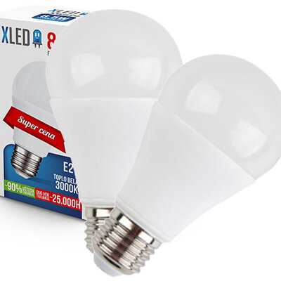 XLED Led Sijalica E27 8.5W Toplo bela 2 komada 023220