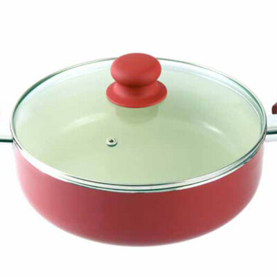 Lorme clasic šerpa sa poklopcem granit 28cm 4.5l Red