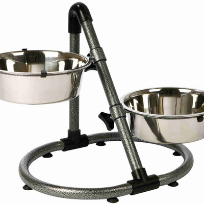 Okrugli stalak sa dve posude za hranjenje psa Trixie 25001