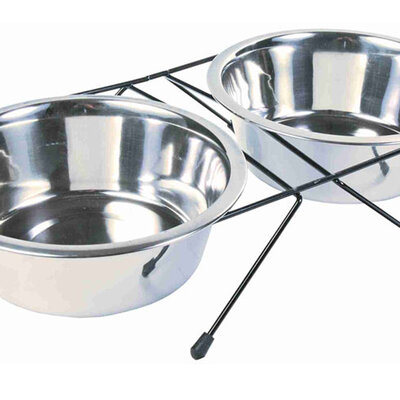 Činije 1.8l na stalku za hranjenje psa Trixie 24833