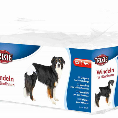 Pelene za ženske pse - veličina XS-S - 12 komada Trixie 23631