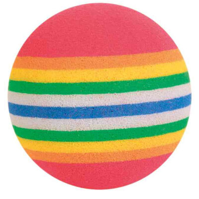 TRIXIE Igračka za mačke LOPTICE U DUGINIM BOJAMA 4kom.