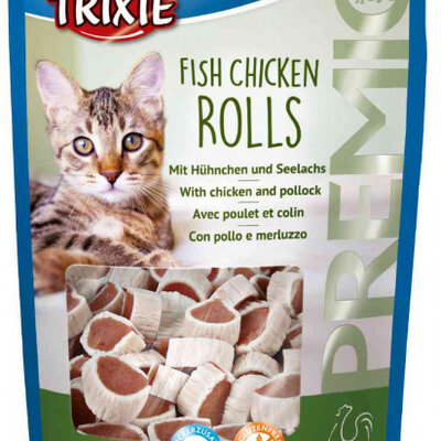 TRIXIE Hrana za mačke PREMIO Rolnice FISH CHICKEN ROLLS 50gr
