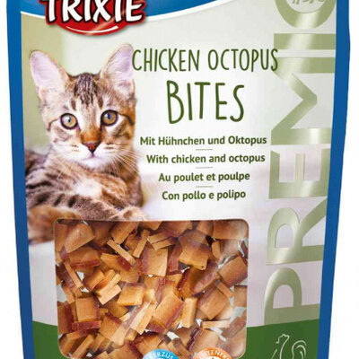 TRIXIE Hrana za mačke PREMIO Chicken Octopus Bites 50gr