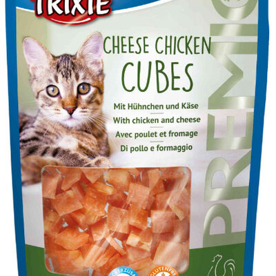 TRIXIE Hrana za mačke PREMIO Kockice Cheese Chicken Cubes 50gr
