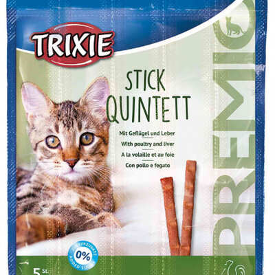 TRIXIE Hrana za mačke PREMIO Štapići piletina-jetra Stick Quintett 5kom