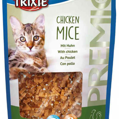 TRIXIE Hrana za mačke PREMIO Komadići MIŠ Chicken Mice 50gr