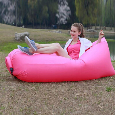 Air sofa ležaljka pink svetla