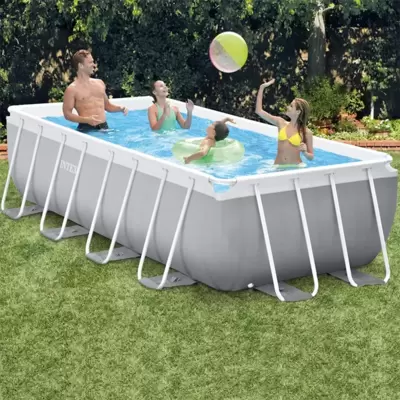 Pravougaoni nadzemni bazen 4 x 2 x 1 m sa pumpom i merdevinama Intex Prism Frame 26788